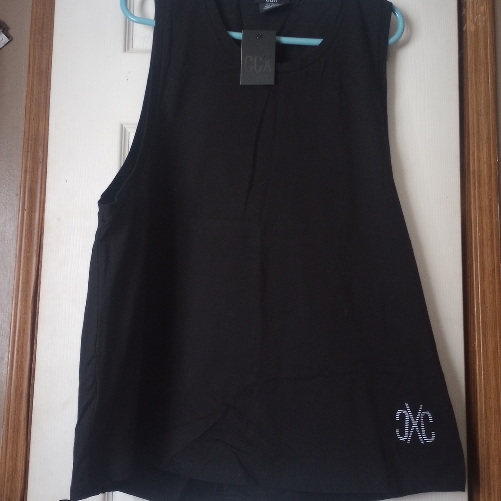City Chic Black Muscle Tee